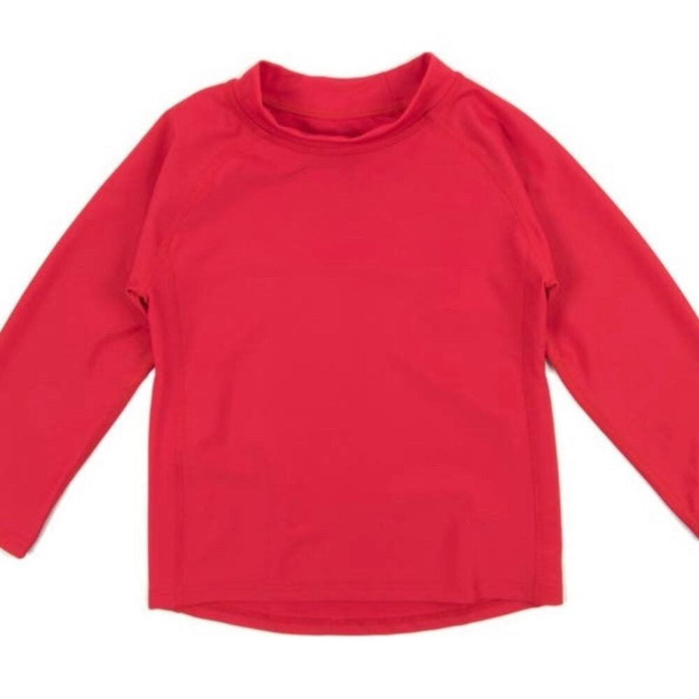 NWT Leveret Dri-FIT UPF 50+ Baby Rash Guard Swim Top Red 12-18M